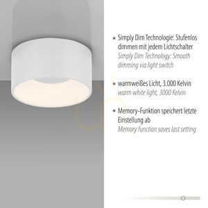 TANIKA Plafond 14325-16 Weiß 1xLED 3 TANIKA Plafond 14325-16 Weiß 1xLED small 3