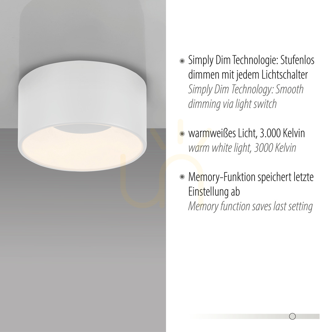 Anzeige TANIKA Plafond 14325-16 Weiß 1xLED TANIKA Plafond 14325-16 Weiß 1xLED