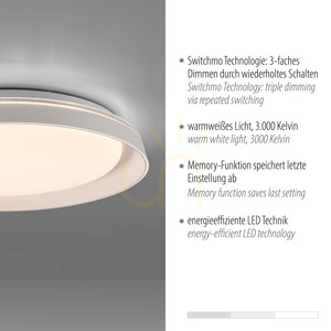 SATI Plafond 14368-16 Weiß 1xLED small 3