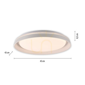 SATI Plafond 14368-16 Weiß 1xLED small 8