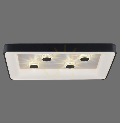 Prüfen VERTIGO plafond 14385-18 Schwarz 1xLED