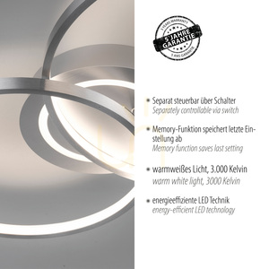 ASMINA Plafond 14540-95 Silber 3xLED small 4
