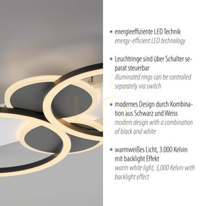 Plafond TROOPER 14552-16 Weiß 4xLED small 3