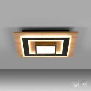Zuma Line TOLA 14563-18 Deckenleuchte schwarz/Holz LED 30 W small 11