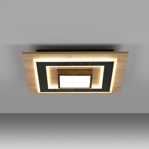 Zuma Line TOLA 14563-18 Deckenleuchte schwarz/Holz LED 30 W small 5