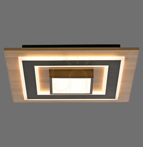 Prüfen TOLA plafond 14563-18 Schwarz 1xLED