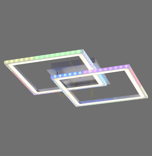 Prüfen Plafond FELIX60 14634-55 Silber 2xLED