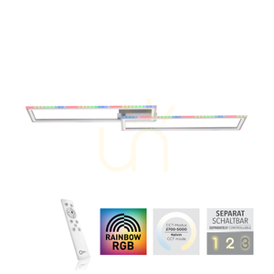 Plafond FELIX60 14635-55 Silber 2xLED small 1