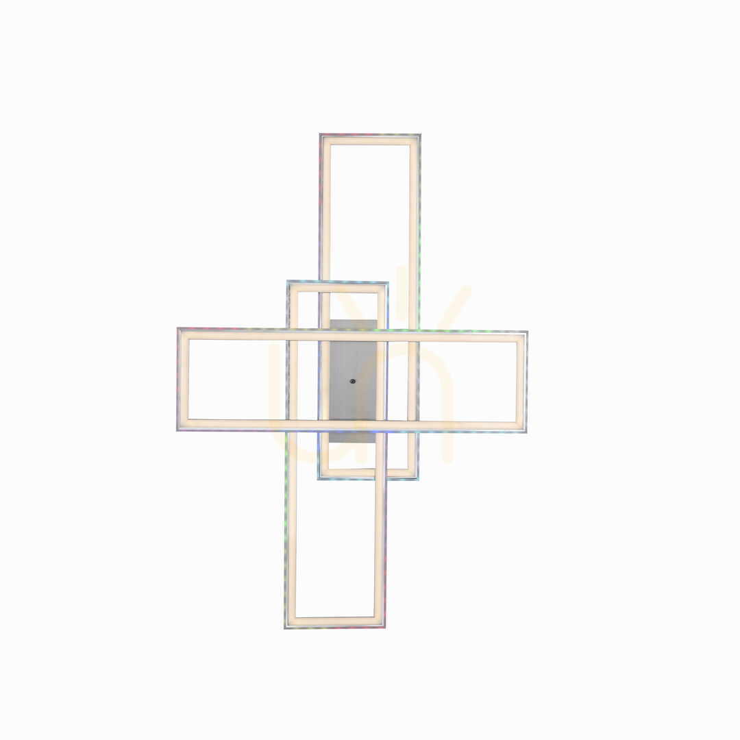 Zeige Plafond FELIX60 14637-55 Silber 2xLED Plafond FELIX60 14637-55 Silber 2xLED