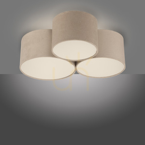 GRÜNE DURO Plafond 14890-39 Beige 3xE27 small 5