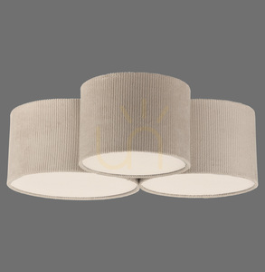 GRÜNE DURO Plafond 14890-39 Beige 3xE27 small 0