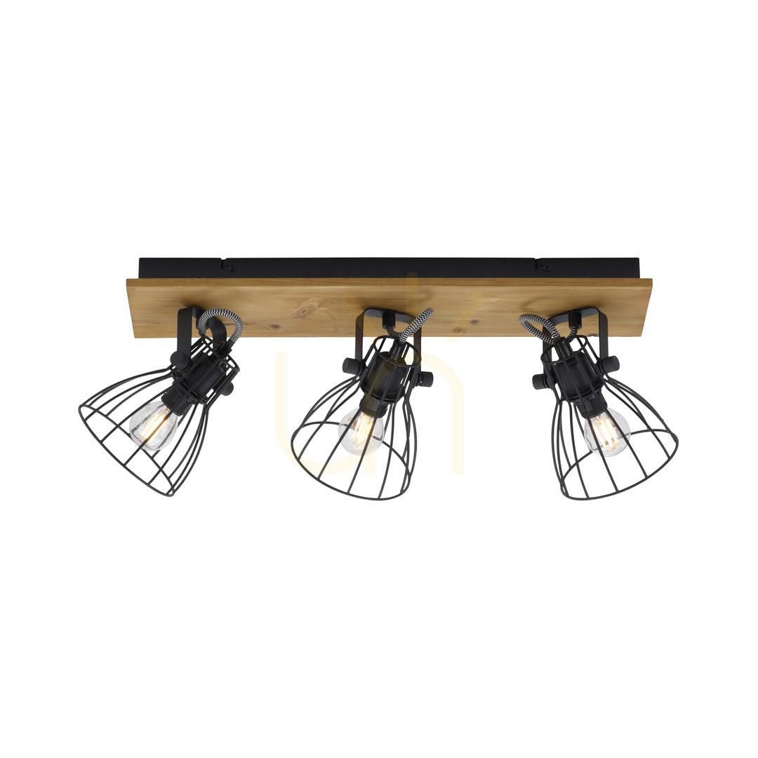 Prüfen TARO Plafond 15119-18 Schwarz 3xE14 TARO Plafond 15119-18 Schwarz 3xE14