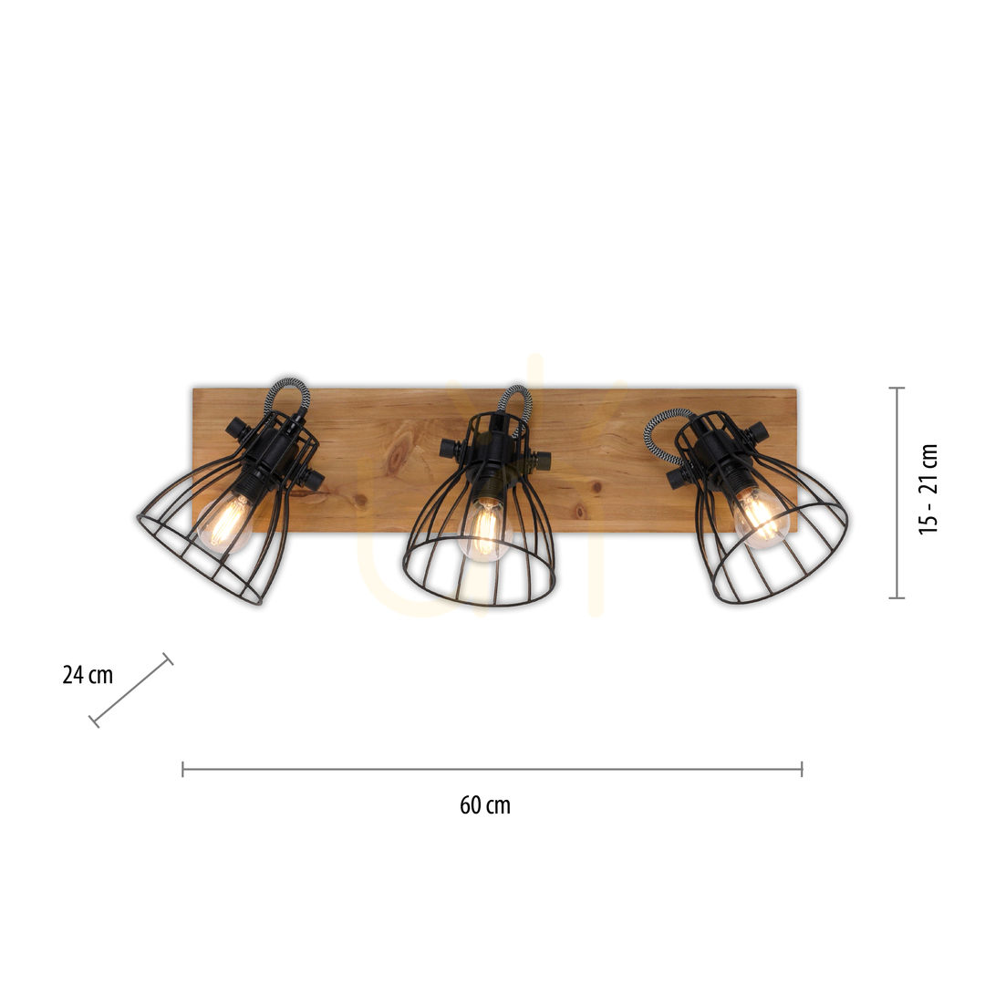 Aussicht TARO Plafond 15119-18 Schwarz 3xE14 TARO Plafond 15119-18 Schwarz 3xE14