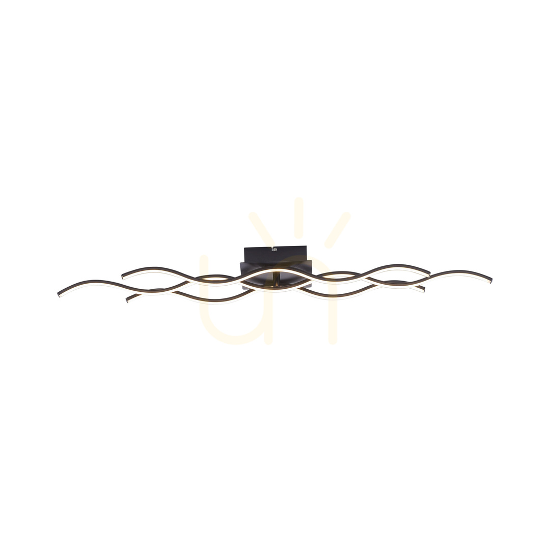 Aussicht WAVE Plafond 15166-18 Schwarz 1xLED WAVE Plafond 15166-18 Schwarz 1xLED