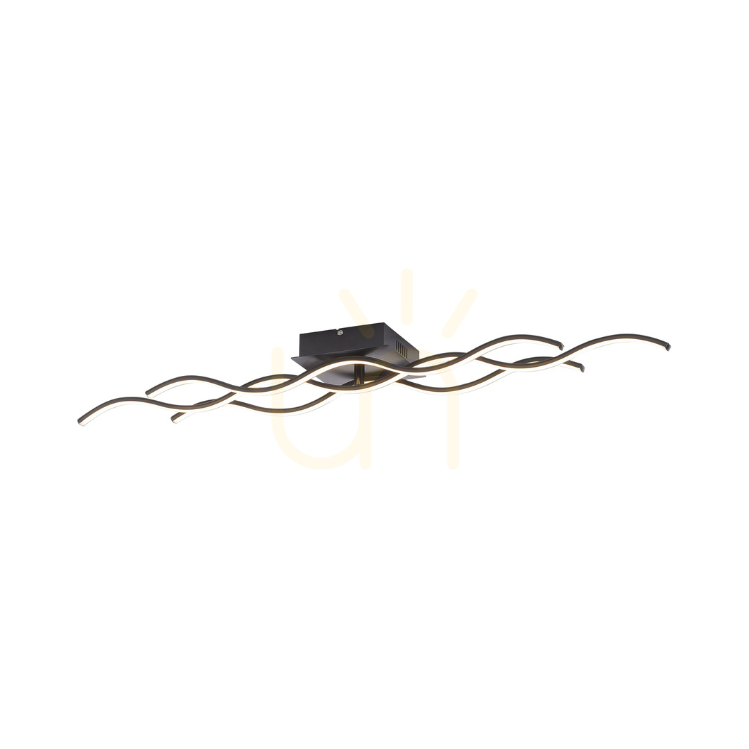 Vorschau WAVE Plafond 15166-18 Schwarz 1xLED WAVE Plafond 15166-18 Schwarz 1xLED