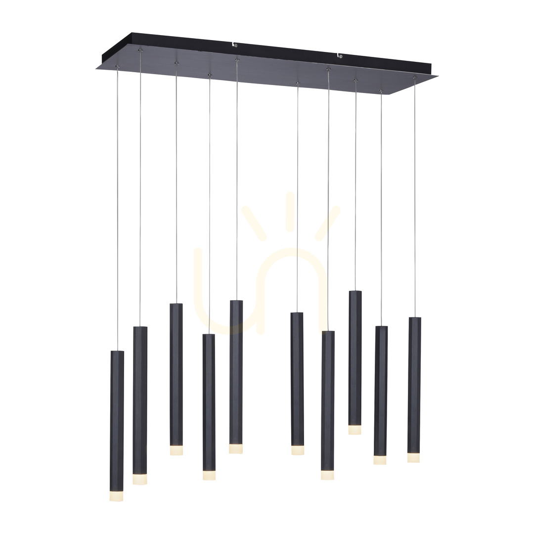 Aussicht BRUNO Pendelleuchte 15206-18 Schwarz 10xLED BRUNO Pendelleuchte 15206-18 Schwarz 10xLED