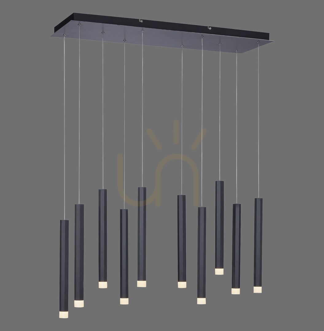 Prüfen BRUNO Pendelleuchte 15206-18 Schwarz 10xLED BRUNO Pendelleuchte 15206-18 Schwarz 10xLED
