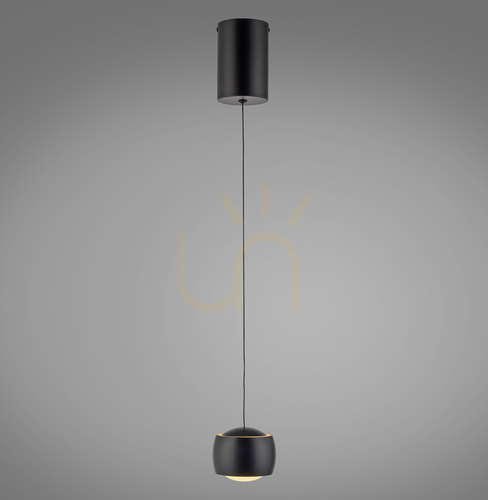 Prüfen Zuma Line BALLINI 15260-18 Pendelleuchte schwarz LED 7 W