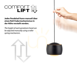 BALLINI Pendelleuchte 15261-18 Schwarz 3xLED 6 BALLINI Pendelleuchte 15261-18 Schwarz 3xLED small 6
