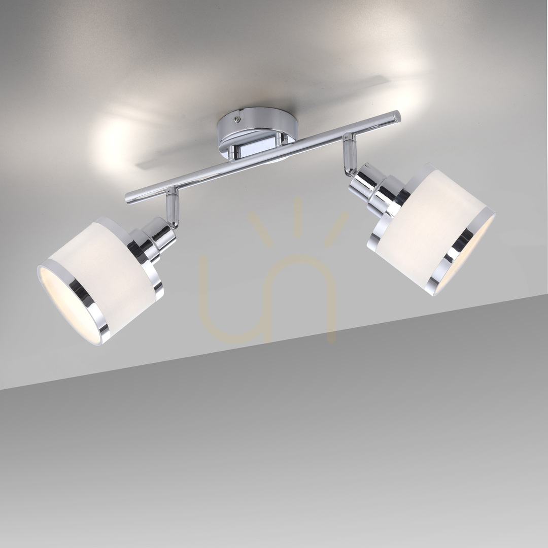 Prüfen ACCOR Plafond 15372-17 Chrom 2xE14 ACCOR Plafond 15372-17 Chrom 2xE14