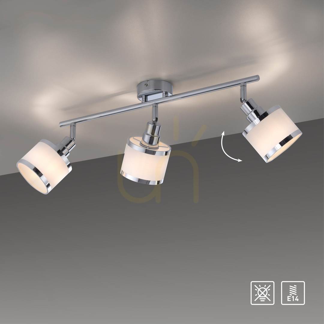 Vorschau ACCOR Plafond 15373-17 Chrom 3xE14 ACCOR Plafond 15373-17 Chrom 3xE14