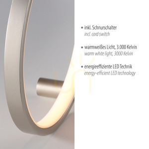 Zuma Line MINI RITUS 15395-21 Tischleuchte silber LED 13 W small 3