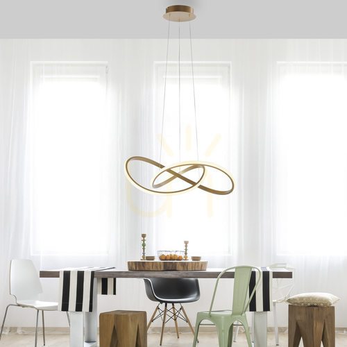 Prüfen Pendelleuchte MARIA 15402-60 Messing LED 3000 K 57 cm