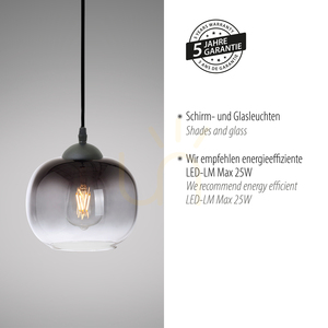 ZEA Pendelleuchte 15420-18 Schwarz 1xE27 4 ZEA Pendelleuchte 15420-18 Schwarz 1xE27 small 4