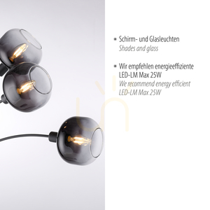 ZEA Stehleuchte 15422-18 Schwarz 3xE14 small 3