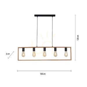 FRANKY Pendelleuchte 15653-18 Schwarz 5xE27 8 FRANKY Pendelleuchte 15653-18 Schwarz 5xE27 small 8