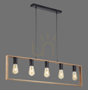 FRANKY Pendelleuchte 15653-18 Schwarz 5xE27 0 FRANKY Pendelleuchte 15653-18 Schwarz 5xE27 small 0