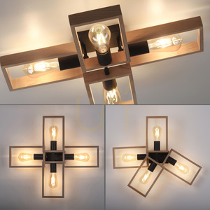 Plafond FRANKY 15656-18 Schwarz 4xE27 small 13