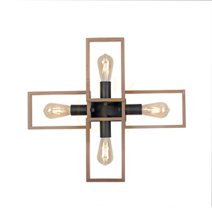 Plafond FRANKY 15656-18 Schwarz 4xE27 small 15