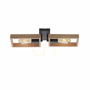 Plafond FRANKY 15657-18 Schwarz 2xE27 small 1