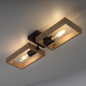 Plafond FRANKY 15657-18 Schwarz 2xE27 small 11