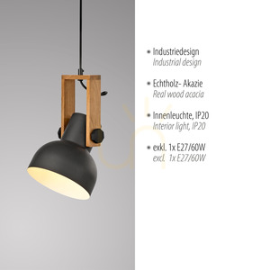 CUP 2.0 Pendelleuchte 15741-18 Schwarz 1xE27 small 3