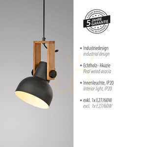 CUP 2.0 Pendelleuchte 15741-18 Schwarz 1xE27 small 4