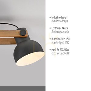 Plafond CUP 2.0 15744-18 Schwarz 2xE27 3 Plafond CUP 2.0 15744-18 Schwarz 2xE27 small 3