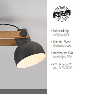 Plafond CUP 2.0 15744-18 Schwarz 2xE27 4 Plafond CUP 2.0 15744-18 Schwarz 2xE27 small 4