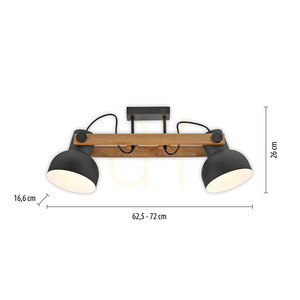Plafond CUP 2.0 15744-18 Schwarz 2xE27 8 Plafond CUP 2.0 15744-18 Schwarz 2xE27 small 8