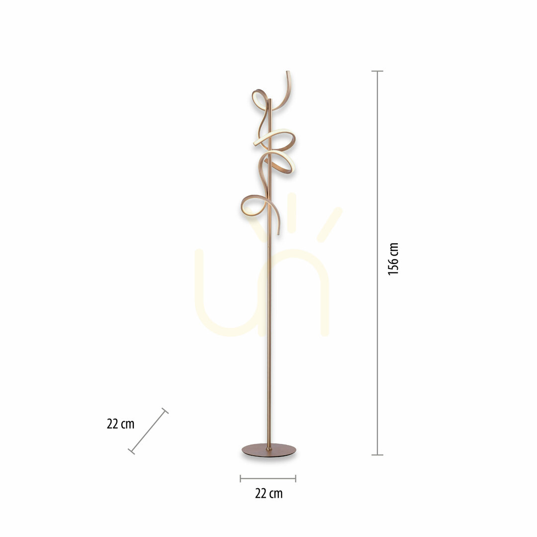 Vorschau CURLS 19031-60 Messing 2xLED Stehleuchte CURLS 19031-60 Messing 2xLED Stehleuchte