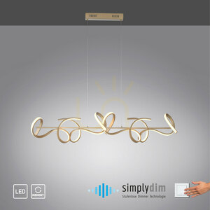 CURLS 19033-60 Messing 4xLED Pendelleuchte small 11