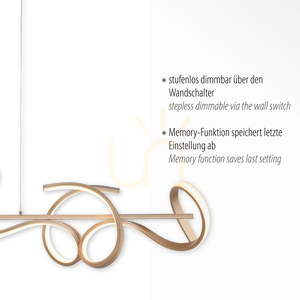 CURLS 19033-60 Messing 4xLED Pendelleuchte small 3