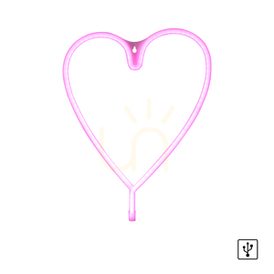 NEON-HERZ Wandleuchte 85020-87 Rosa 1xLED 1 NEON-HERZ Wandleuchte 85020-87 Rosa 1xLED small 1