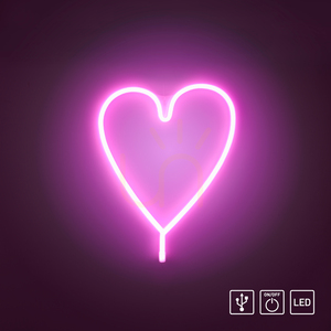 NEON-HERZ Wandleuchte 85020-87 Rosa 1xLED 9 NEON-HERZ Wandleuchte 85020-87 Rosa 1xLED small 9