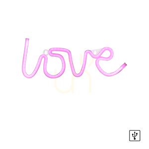 NEON-LOVE Wandleuchte 85021-87 Rosa 1xLED small 1