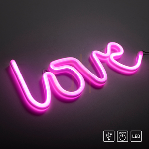NEON-LOVE Wandleuchte 85021-87 Rosa 1xLED small 11