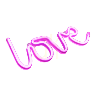 NEON-LOVE Wandleuchte 85021-87 Rosa 1xLED small 6