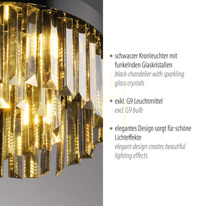 Plafond KULUNKA 15048-18 Schwarz 4xG9 small 3