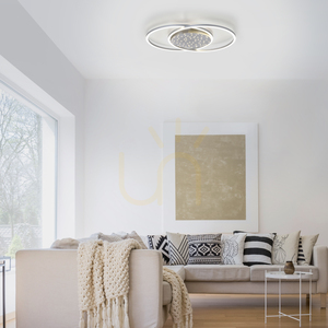 LED-Deckenleuchte YUKI 6025-55 Silber 66,8 cm 48 W CCT 2700–5000 K mit Fernbedienung small 2